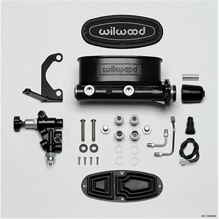 WILWOOD 1 in. Aluminum Tandem Master Cylinders - Black DIS2927